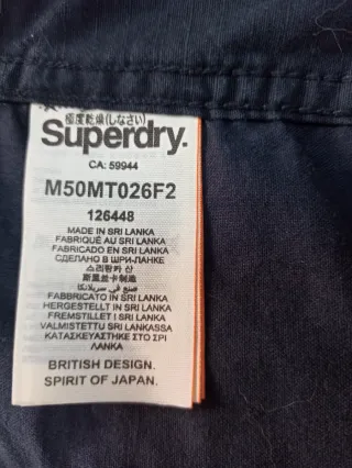Chaqueta militar Superdry azul marino Talla M