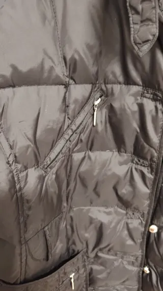 Chaqueta VALINCO mujer negra plumas