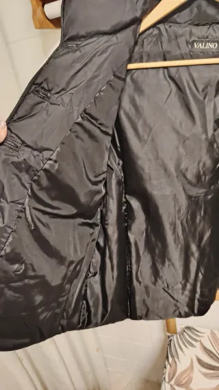 Chaqueta VALINCO mujer negra plumas