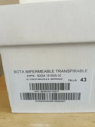 Botas Impermeables Gore-Tex Ejército Español