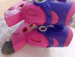 Patines ajustables niña Decathlon rosa/morado