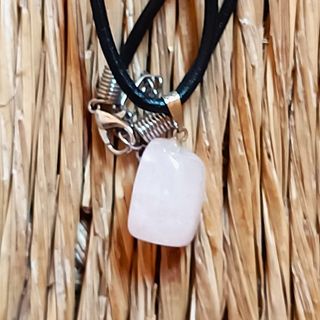 CONJUNTO COLGANTES PULSERA MINERAL NATURAL CUARZO