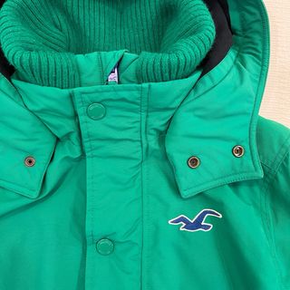 Abrigo Hollister Verde con Capucha
