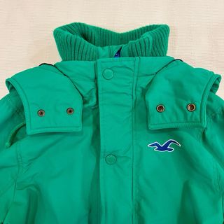 Abrigo Hollister Verde con Capucha