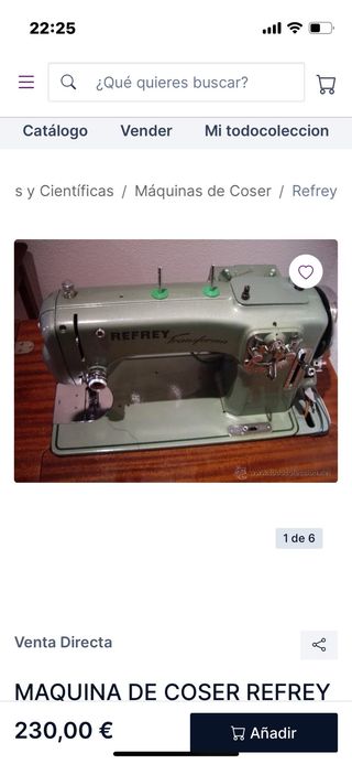 Máquina de coser Refrey