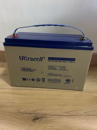 Bateria 100AH Ultracell y cargador Blue smart.