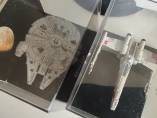 Naves Star Wars X-Wing y Millennium Falcon