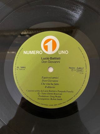 Vinile Lucio Battisti - Don Giovanni