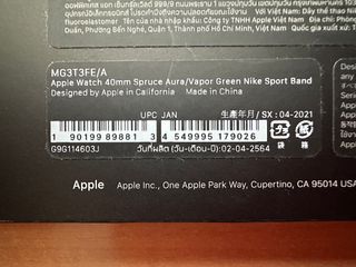 Apple Watch X Nike 40mm. Spruce Aura Sport Band