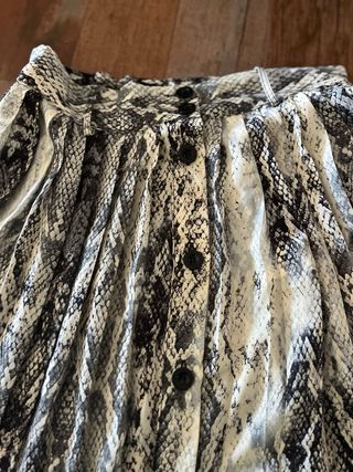 Falda larga Zara animal print