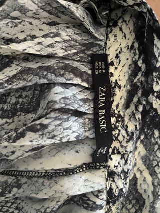 Falda larga Zara animal print