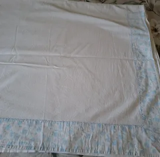 Lenzuolo matrimoniale vintage in cotone