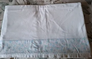 Lenzuolo matrimoniale vintage in cotone