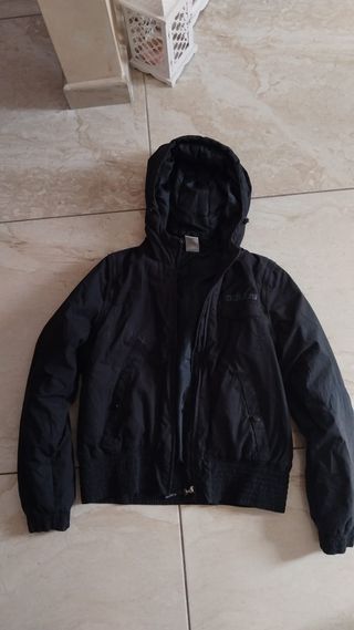 Giubbotto donna Adidas nero con cappuccio