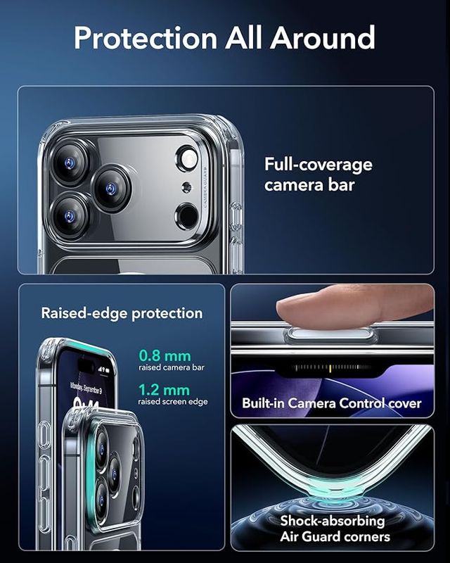 Funda ESR iPhone 17 Pro Max Transparente