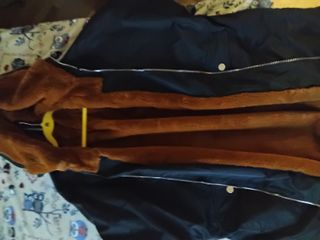 Giaccone donna nero con interno marrone in pellicc