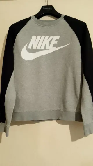 Felpa Nike Uomo Grigia e Nera