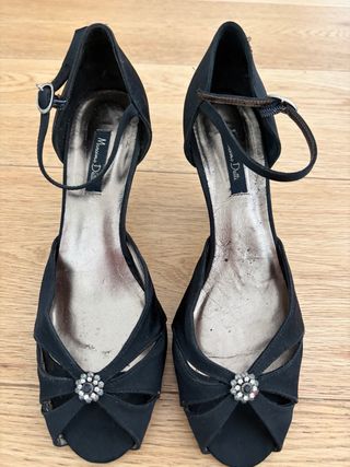 Sandalias Massimo Dutti Negras Talla 37