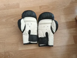 Balón y guantes de boxeo, punchinball