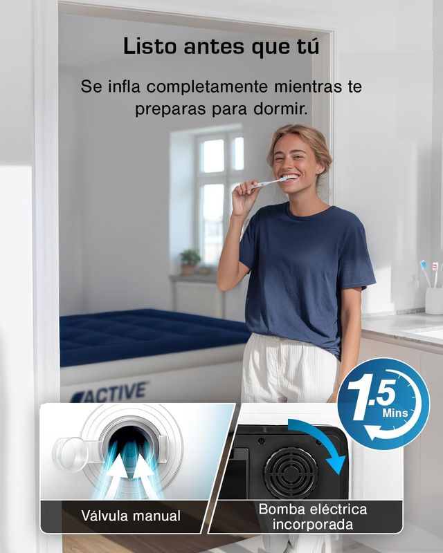 Colchón Hinchable Lujo Active Era Bomba