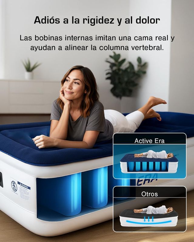 Colchón Hinchable Lujo Active Era Bomba
