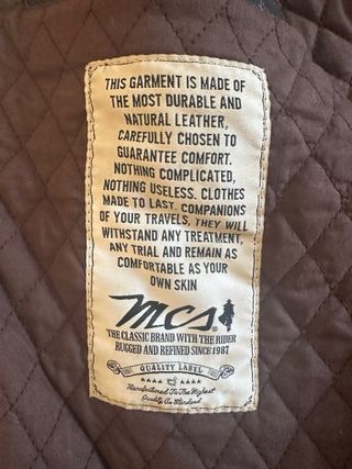 Chaqueta Cuero Marlboro Classics Talla L