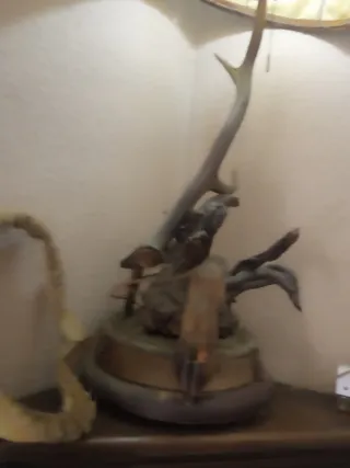 Lámpara rústica de sobremesa