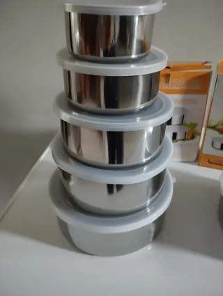 Set Contenitori Alimenti XY Acciaio Inox