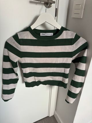 Jersey rayas verde y blanco