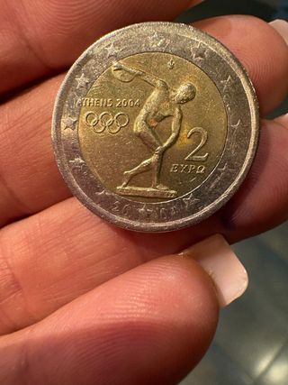 Moneda 2 Euros Atenas 2004 Olímpica