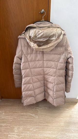 Abrigo acolchado Zara Basic beige