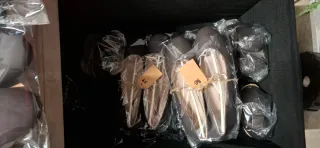 Manoletinas invitada boda marrón tallas varias