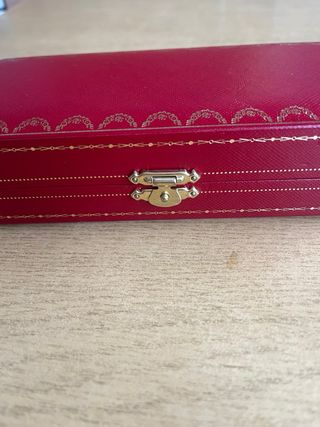 Scatola Cartier in Pelle Rossa Nuova