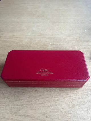Scatola Cartier in Pelle Rossa Nuova