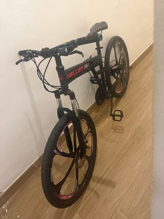 Bicicleta Montaña Plegable Negra