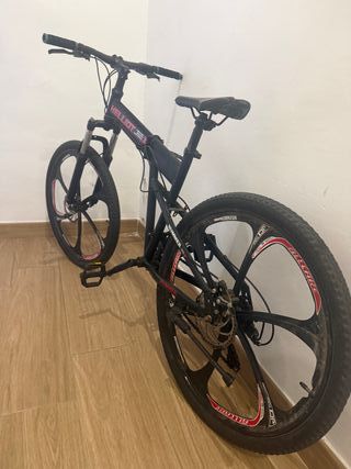 Bicicleta Montaña Plegable Negra