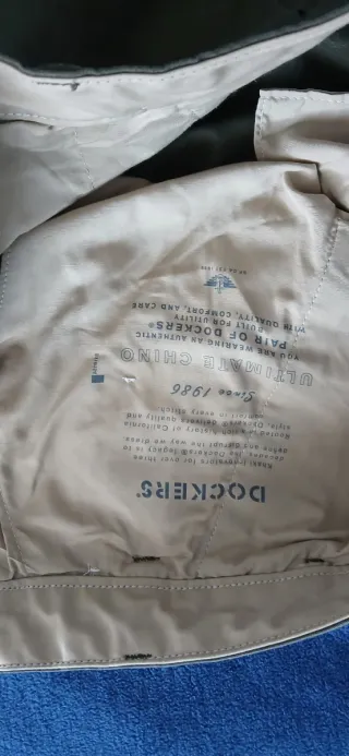 Pantalón Dockers Chino Skinny Fit VerdeTalla 36/46