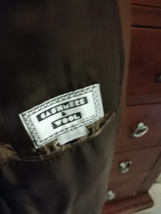 Giacca in cashmere e lana marrone