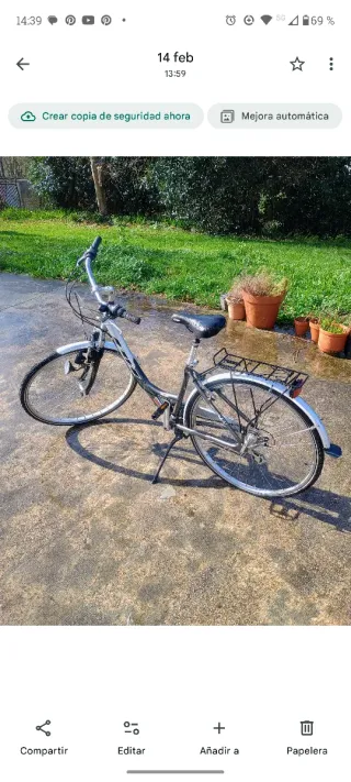 Bicicleta Paseo BH Aluminio , talla S