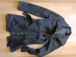 Abrigo Miss Passion Negro con Cinturón