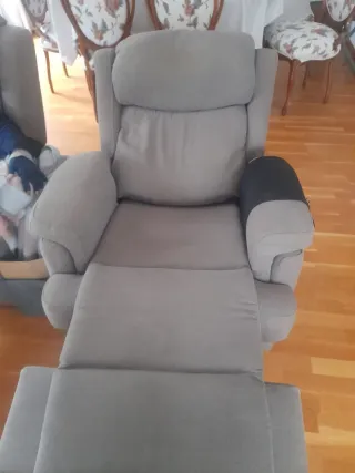 Sillones reclinables manuales grises