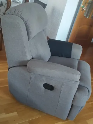 Sillones reclinables manuales grises