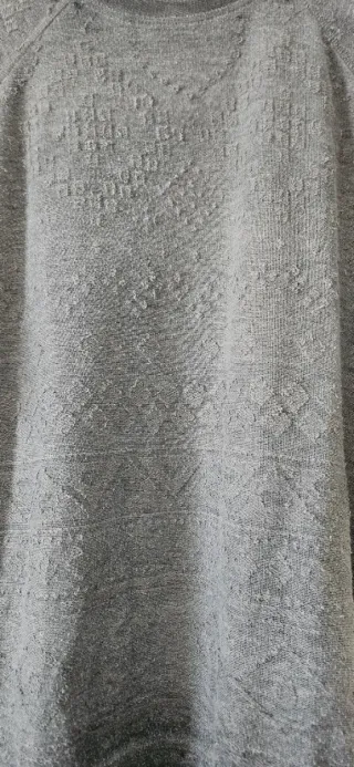 Camiseta Pull & Bear mujer gris