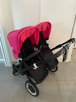 Carrito Gemelar Bugaboo Donkey Negro