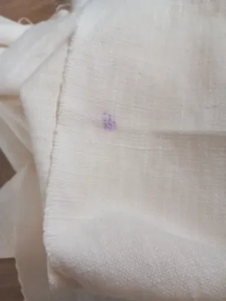 Retal lona tapicería, blanco crema.  260x140cm