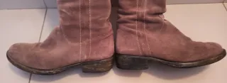 Botas altas serraje mujer