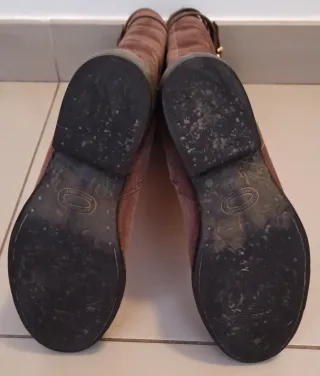 Botas altas serraje mujer