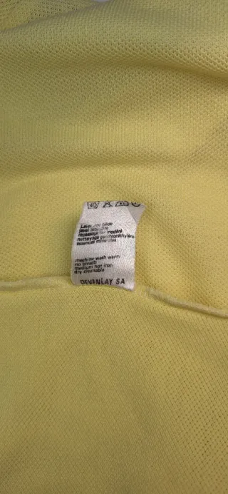Polo Lacoste Amarillo Pastel T M vintage chemise