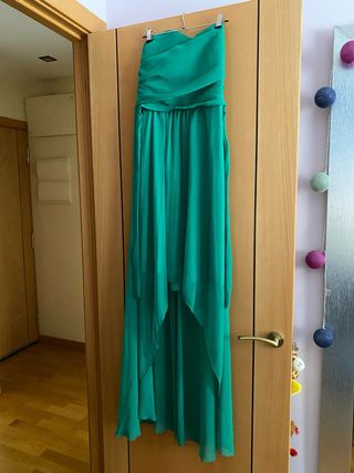 Vestido verde fiesta y eventos