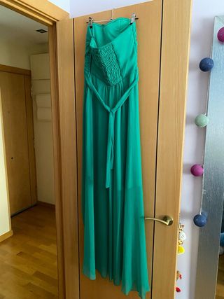 Vestido verde fiesta y eventos